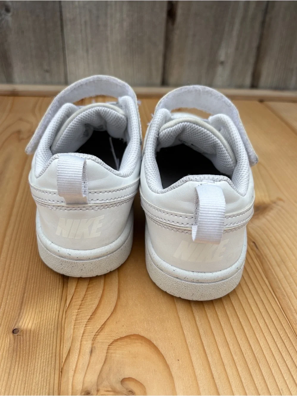 Nike Kids White Low-Top Velcro & Lace Sneakers